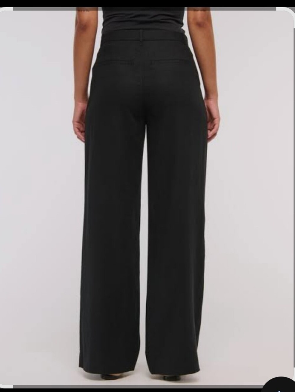 High-Rise Wide Leg Pants in Black